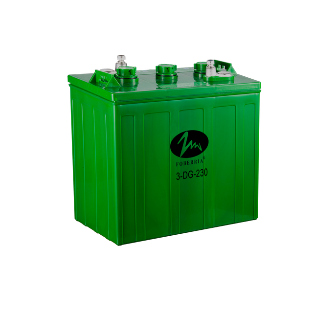 3-DG-230 电动车电池 6V230ah 重型富液式电池 电动车高尔夫球车电池 230ah