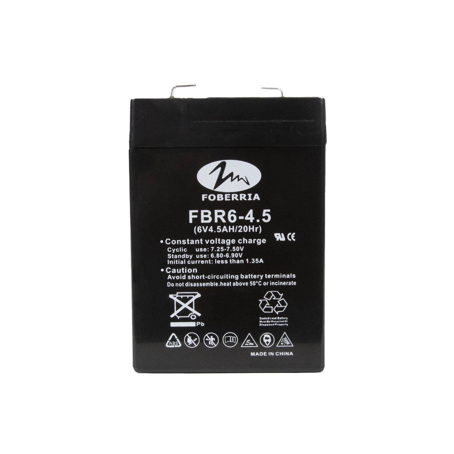  6V4.5ah UPS/报警/照明用密封铅酸电池（蓄电池）